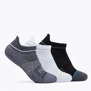Hoka No-Show Athletic Socks - Light Gray, Dark Gray, Black